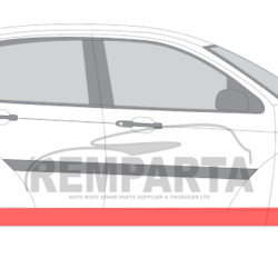 Ford Focus (98-) Door sill (4/5-dr, R), Ford Focus 1998 slenkstis, 232042, 320142-1, 1858104, 5901532074871