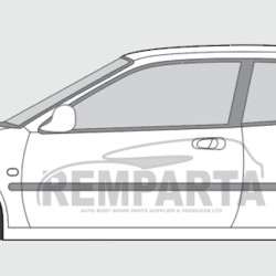 Honda Civic (91-) Wheelarch (2-dr, L), Galinės arkos, Honda Civic galinė arka, 380883-3