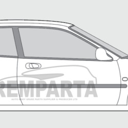 Honda Civic (91-) Wheelarch (2-dr, R), Galinės arkos, Honda Civic galinė arka, 380884-3