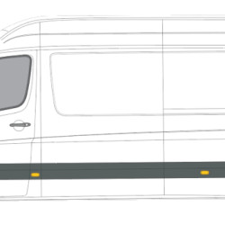 Sprinter/Crafter (06-) Skarda už galinio rato (ilgo, kairė), MB Sprinter Galinio sparno dalis, VW Crafter Galinio sparno dalis, 50658393, 50658483, 5901532128727, 5901532128734