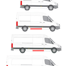 Sprinter/Crafter (06-) Slank. durų slenkstis (dešinė), 50654112, 5901532625929, MB Sprinter slankiojančių durų slenkstis, VW Crafter slankiojančių durų slenkstis