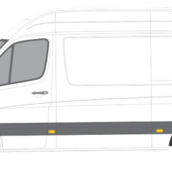 Sprinter/Crafter (06-) Skarda už galinio rato (viršus, vidutinio, kairė), VW Crafter Galinio sparno dalis, 50658392, MB Sprinter galinio saprno dalis