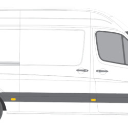 Sprinter/Crafter (06-) Skarda už galinio rato (viršus, vidutinio, dešinė), VW Crafter Galinio sparno dalis, 50658492, MB Sprinter galinio saprno dalis