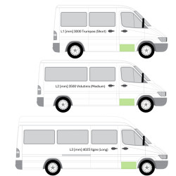 MB Sprinter/VW LT (95-) Priek. durų skarda (dešinė), 50624016, 5901532126877, Priekinių durų skarda