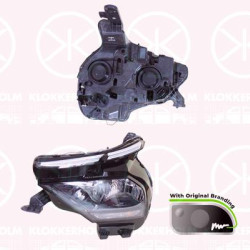 Headlight, Right, H7, PY21W, with lettering, with motor for headlamp levelling, Valeo, 98 306 559 80 (CITROEN), 9830655980 (DS), 9830655980 (CITROEN)