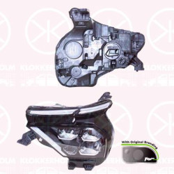 Headlight, Left, LED, with lettering, with motor for headlamp levelling, Valeo, 98 306 492 80 (CITROEN), 9830649280 (DS), 9830649280 (CITROEN)