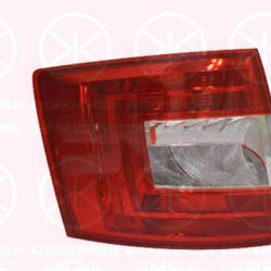 Tail Light Assembly, without bulb holder, Right, Varroc, 5E9945096 (SKODA), 5E9945112 (SKODA)