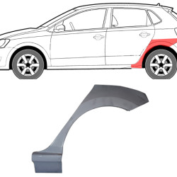 VW Polo (09-) Heckbogen (5 Türen, links), 