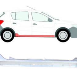 Dacia Sandero (12-) terskel (4-dørs, høyre), 764600448R (DACIA), 764602807R (DACIA)