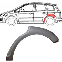 Ford Focus C-Max (03-) Nadkole tylne (lewe), Ford Focus C-Max/ C-Max 2003- 2010 Galinė arka, 323583-5