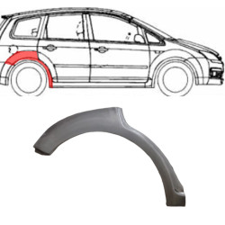 Ford Focus C-Max (03-) Nadkole tylne (prawe), Ford Focus C-Max/ C-Max 2003- 2010 Galinė arka, 323584-5