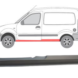 Renault Kangoo (98-) Slenkstis (kairė), slenksčiai, Renault Kangoo slenkstis, 606041-5, 5901532560282