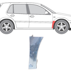 VW Golf 4 (97-) Tiiva alumine osa (paremal), Sparno apatinė dalis, 954102-7, 5901532311273, VW Golf 4 dalys