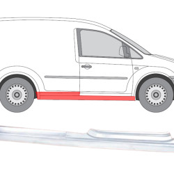 VW Caddy (04-/10-) Próg (2D, prawy), 957542, VW Caddy 2003/2010 Slenkstis, 957542-K