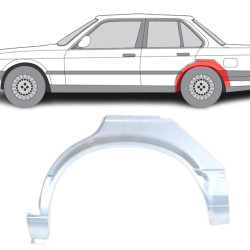 BMW 3 (82-) Galinė arka (4D, kairė), 0054581, 127131, 200583-1, 0620147, 5901532022773, BMW 3 E30 1982- 1987 galinė arka, BMW 3 E30 1982- 1987 galinės arkos