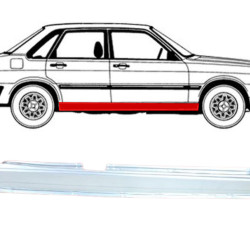 Audi 80 (78-) Door sill (4-dr, R), slenksčiai, audi 80 slenkstis, 105042, 130342, 0308104, 5901532001907