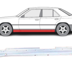 MB W124 (84-) Door sill (4-dr, L), slenksčiai, 142041, 501441-1, 3024103, 5901532120424, MB W124 Slenkstis, slenksčiai, 142041, 501441-1, 3024103, 5901532120424, MB W124 Slenkstis