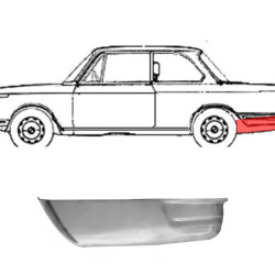 BMW 2 (66-) Karosserieecke (links), E6, E10, 0050601, BMW2