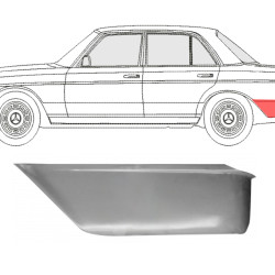 MB W123 (77-) Galinis kampas (kairė), MB W123 Galinis kampas, MB W123 Galinis kampas