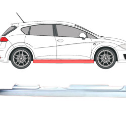 Seat Leon (05-) Slenkstis (dešinė), Seat Leon (2005- 2014) Slenkstis, 1P0809606D (VW)