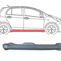Toyota Yaris (06-) Prag (5 vrat, desno), Toyota Yaris (2006- 2011) Slenkstis, 810542, 6141152160