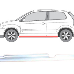 VW Polo (01-) lävi (2D, vasak), 