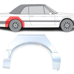 BMW 3 (87-) Galinė arka (2D, dešinė), BMW 3 E30 1987- 1993 galinė arka, BMW 3 E30 1987- 1993 galinės arkos, 0054594, 200584-3, 0623146, 5901532022841, BMW 3 E30 1987- 1993 galinė arka, BMW 3 E30 1987- 1993 galinės arkos, 0054594, 200584-3, 0623146, 5901532022841