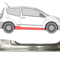 Citroen C2 (03-) Prag (2 uși, dreapta), Citroen C2 (2003- 2017) Slenkstis, 230842