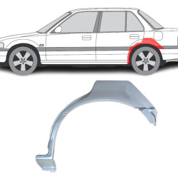 Honda Civic (87-) Arch (4D, pa kreisi), Galinės arkos, Honda Civic galinė arka, 380584-1, 5901532093094