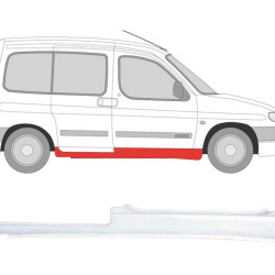 Berlingo/Partner (96-) Door sill (4-dr, R), Citroen Berlingo 1996 slenkstis, 235042-1, 5901532582390, Citroen Berlingo 1996 slenkstis, 235042-1, 5901532582390