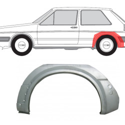 Golf 2/Jetta (83-) Bagbue (2D, venstre), 16, 813, 814, 822, 823, 824, 825, 826, 52490, 68028, 68029, 68035, 68036, 68037, 68038, 68039