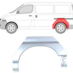 Toyota Hi-Ace (95-) Wheelarch (L), Galinės arkos, Toyota Hiace galinė arka, 816683-3, 5901532208252, Galinės arkos
