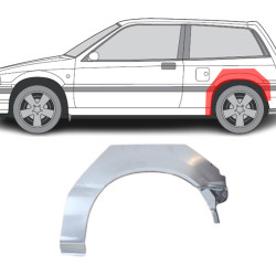 Honda Civic (87-) Arch (2D, pa kreisi), Galinės arkos, Honda Civic galinė arka, 380683-1, 5901532093339, Galinės arkos, Honda Civic galinė arka