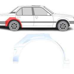 Opel Ascona (81-) Arka (4D, dešinė), Galinės arkos, 37 60 148, 315132, 551384-4, 5901532140255, Opel Ascona arka, Galinės arkos