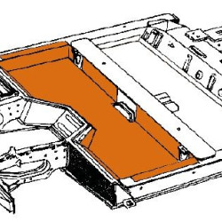 Renault R4, BODENBLECH INNEN VORNE, 