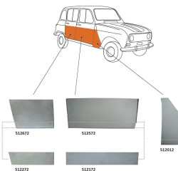 Renault R4 Priekinių durų dalis (dešinė), 