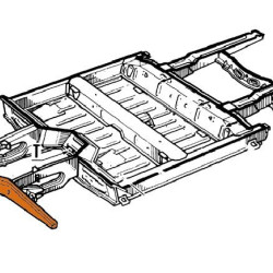 Renault R4, QUERTRÄGER VORNE OHNE LÖCHER, 