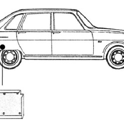 Renault R16, LÄNGSTRÄGERVERSTÄRKUNG RECHTS, 
