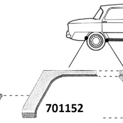 Alfa Romeo Giulia Arkos remontinė dalis (dešinė), 
