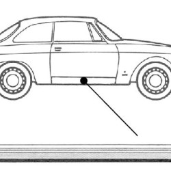 Alfa Romeo Bertone/1600 GT Slenkstis (dešinė), 