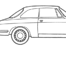 Alfa Romeo Bertone/1600 GT Galinis kampas (dešinė), 