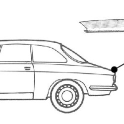 Alfa Romeo Bertone/1600 GT Bagažinės remontinė dalis, 