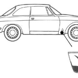 Alfa Romeo Bertone/1600 GT Priekinio sparno kampas (dešinė), 