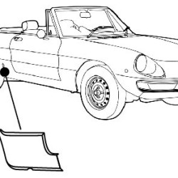 Alfa Romeo Spider, ANSCHLUSSBLECH RECHTS, 