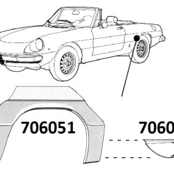 Alfa Romeo Spider Galinis kampas (kairė), 