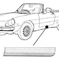 Alfa Romeo Spider, TÜRBLECH LINKS, 