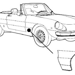Alfa Romeo Spider, KOTFLÜGELECKE VORNE RECHTS, 