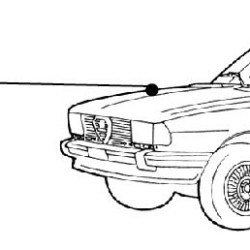 Alfa Romeo Giulietta Vidinis sparno tvirtinimas (dešinė), 