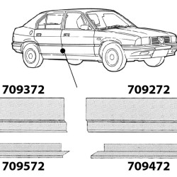 Alfa 33, TÜRBLECH HINTEN RECHTS, 