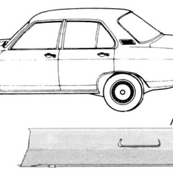 Opel Ascona A/Manta A Galinė panelė, 